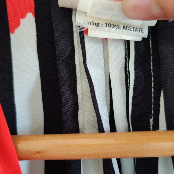 VINTAGE SALLY BROWNE|| VERTICAL STRIPED OVERSHIRT/ SHRUG SIZE 12 - Picture 14 of 15